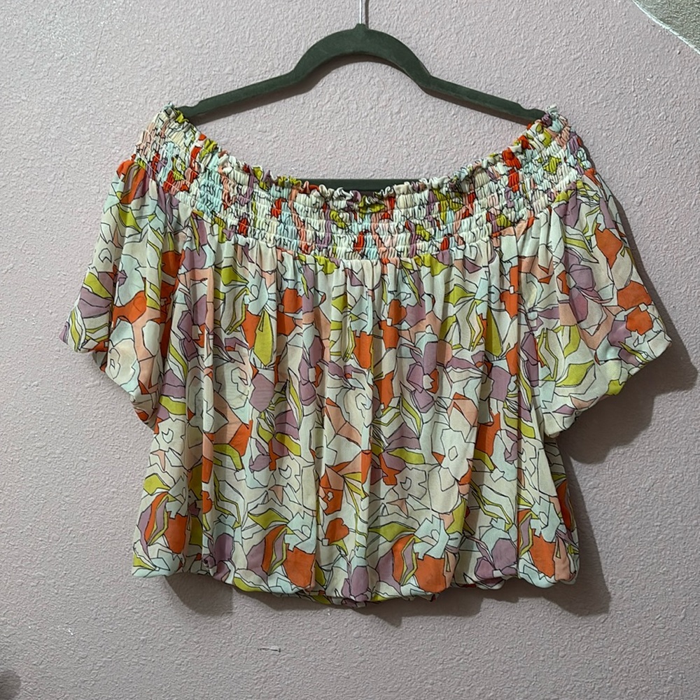 Free People Technicolor Bubble Top